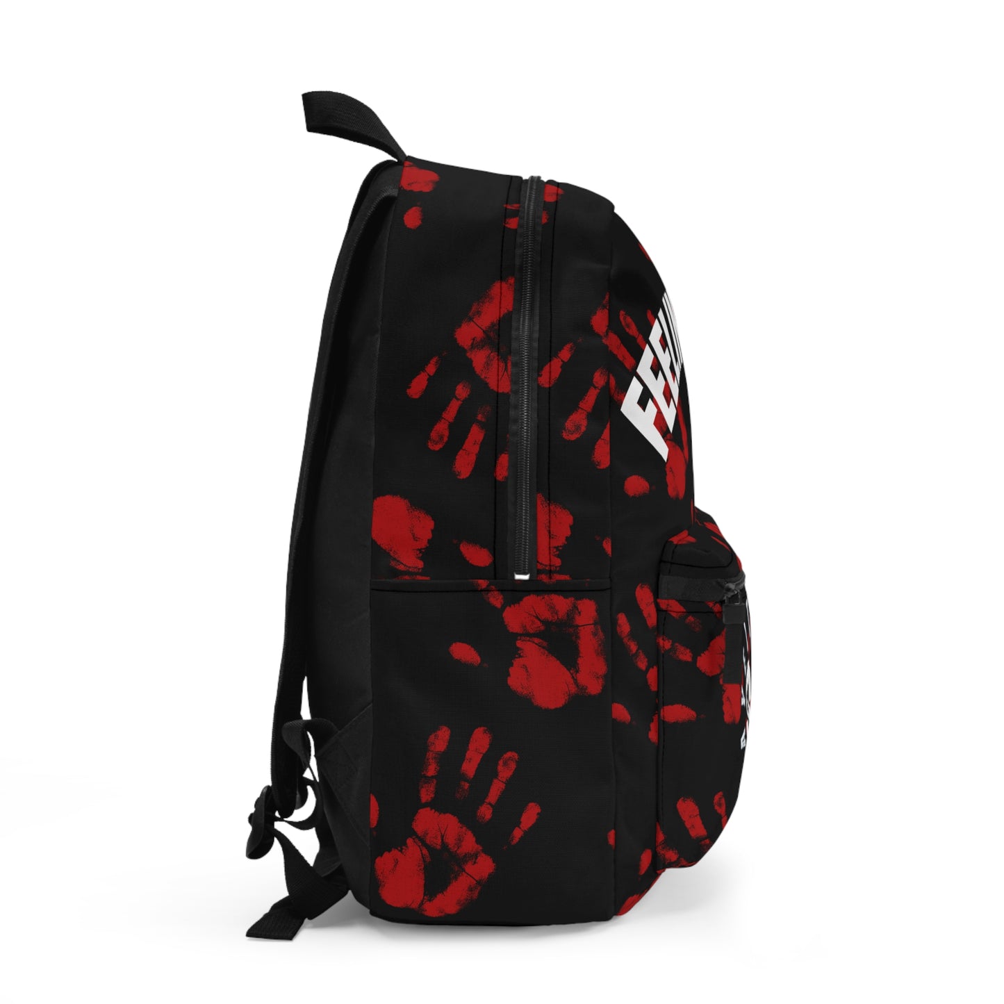 $o F@yetteVILLE Feelin' Myself Handprint Backpack - Stylish & Bold School or Travel Bag