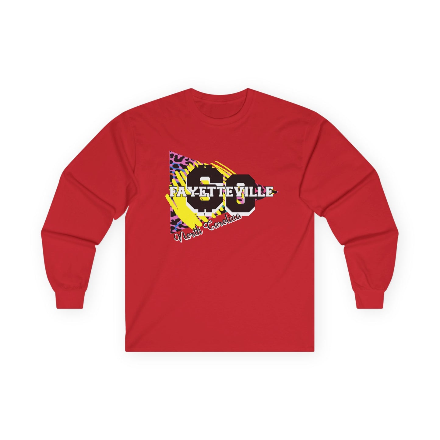 $o Fayetteville retro Graphic Long Sleeve Tee – Unisex Cotton Shirt for Everyday Style