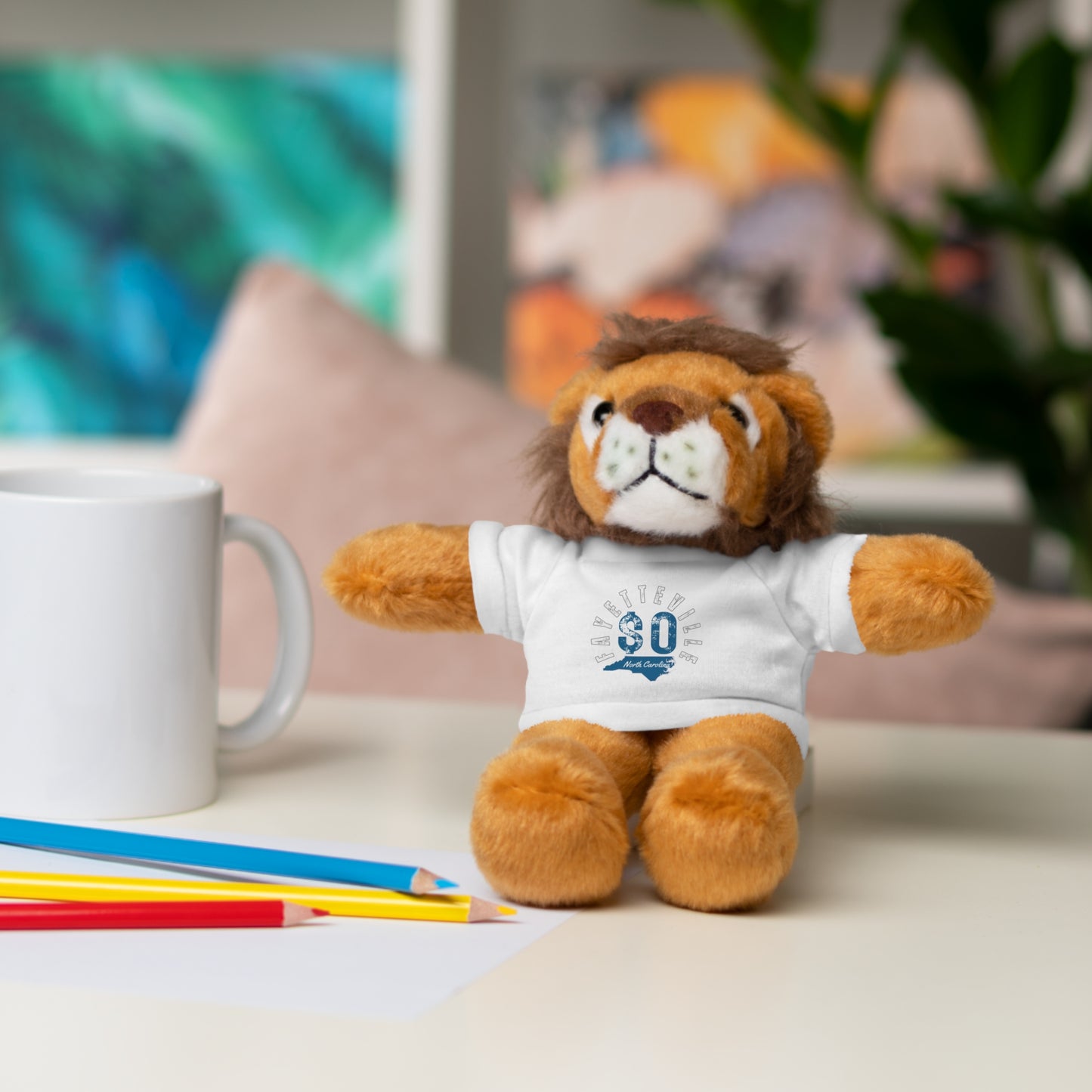$o Fayetteville Personalized Stuffed Bear with T-Shirt – Perfect Gift for Kids and Celebrations