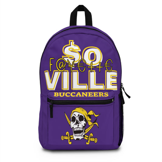 Rep Your School $o Fayetteville Bucs Backpack - Trendy Purple Design
