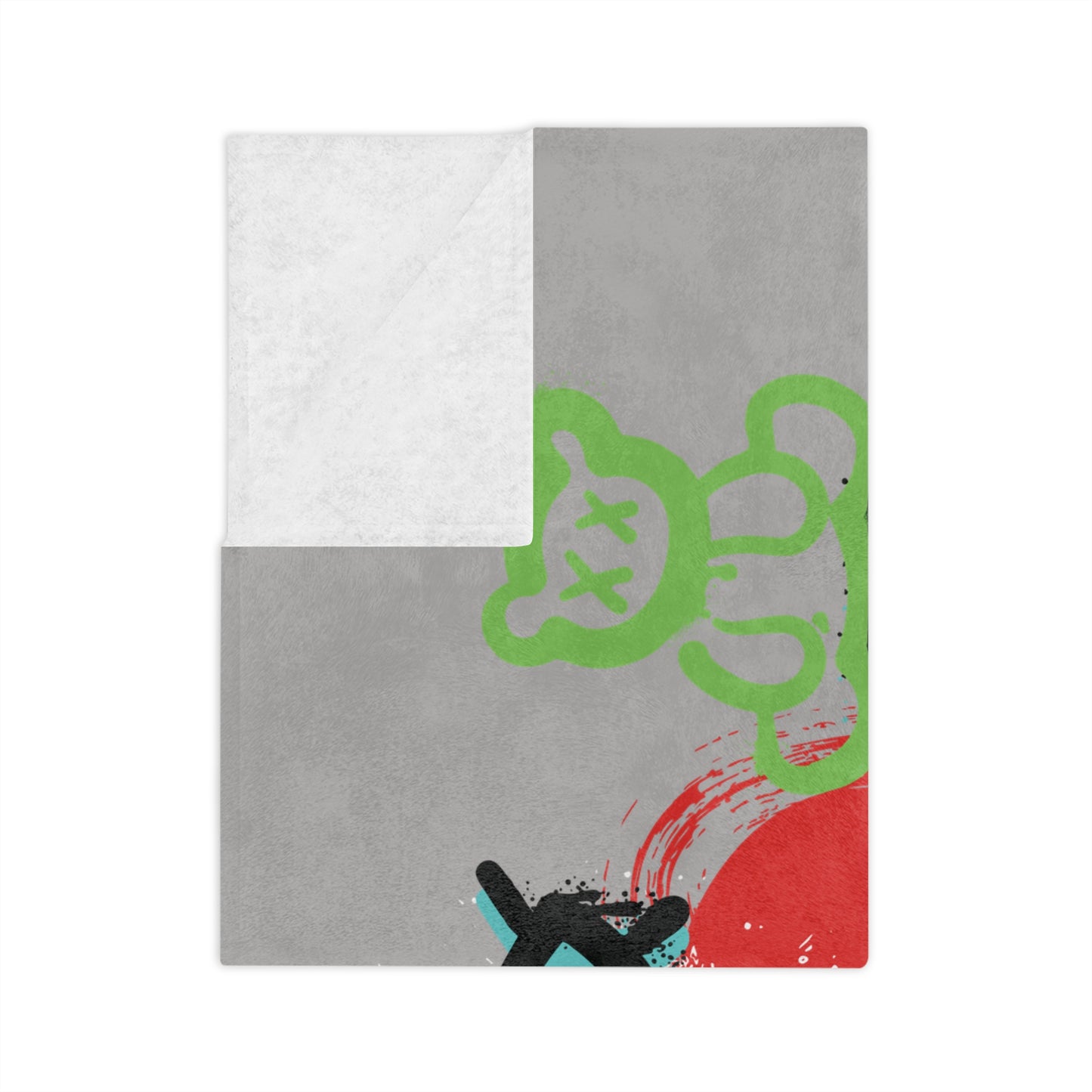 $o F@yetteVille Urban Graffiti Microfiber Blanket - Cozy, Stylish Throw for Trendsetters