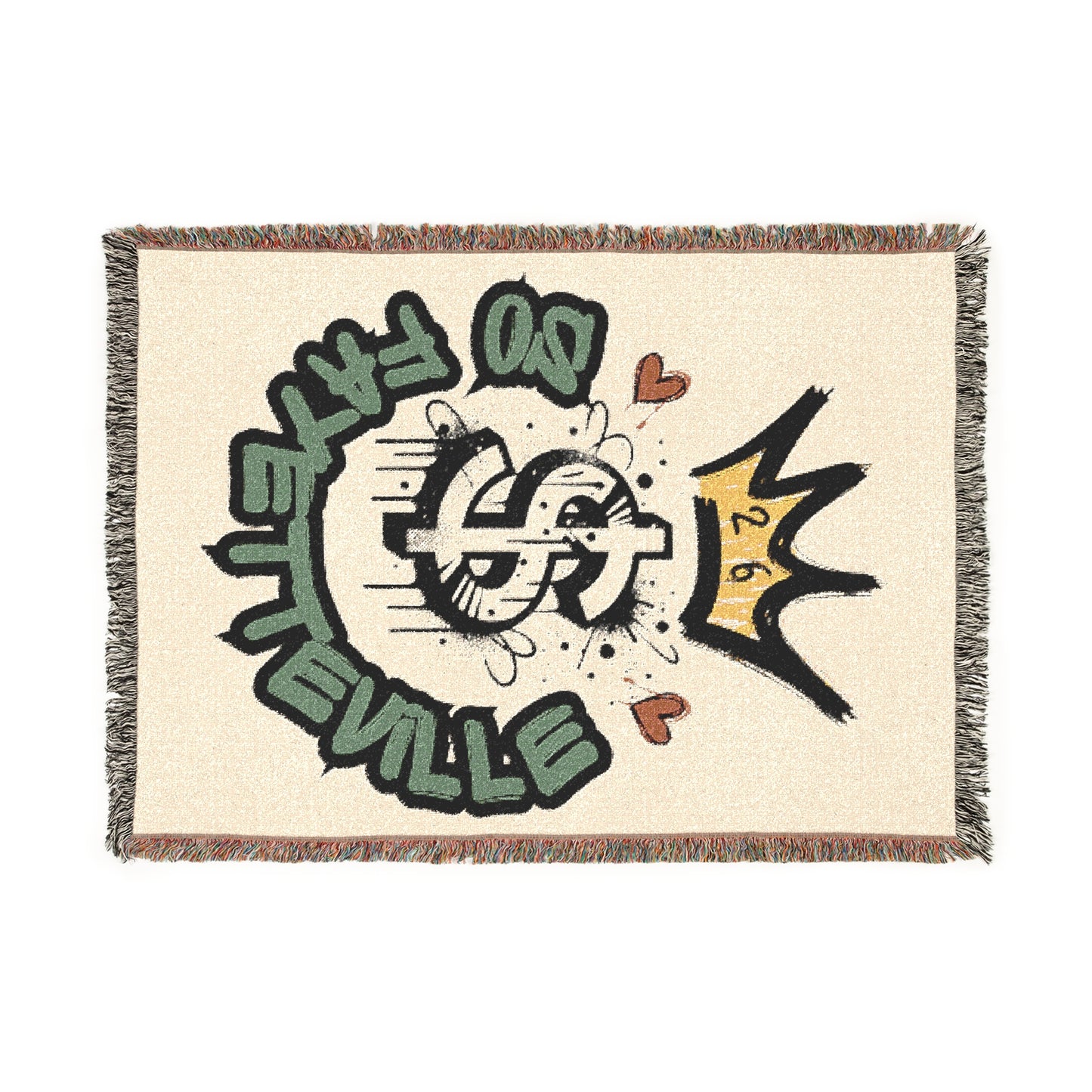 26 Money King Cozy Woven Blanket, Soft Throw for Home Decor, Perfect for Gifts, Artful Design, Indoor Comfort, Handmade textiles