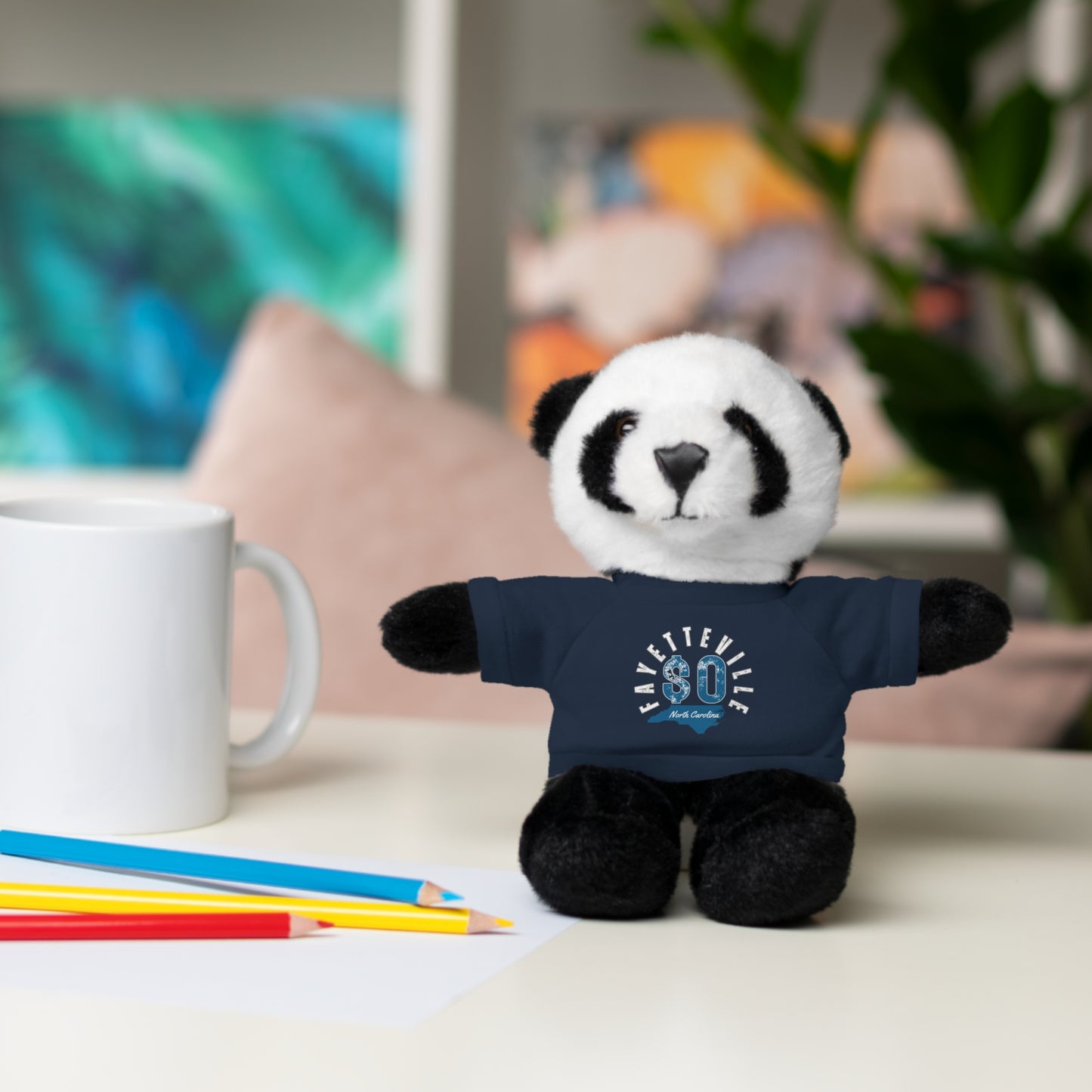 $o Fayetteville Personalized Stuffed Bear with T-Shirt – Perfect Gift for Kids and Celebrations