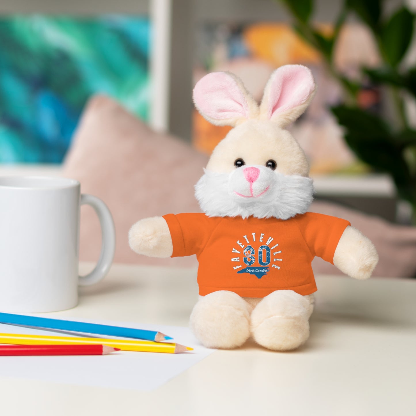 $o Fayetteville Personalized Stuffed Bear with T-Shirt – Perfect Gift for Kids and Celebrations