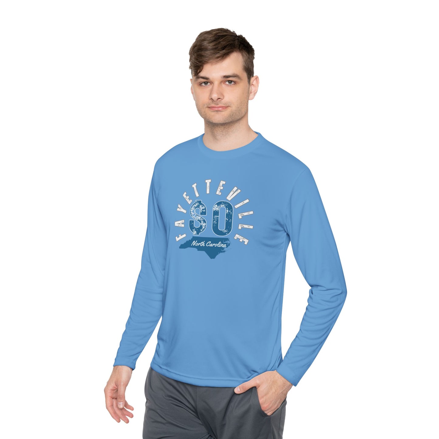 Fayetteville NC Long Sleeve Tee - Unisex Lightweight Graphic Shirt