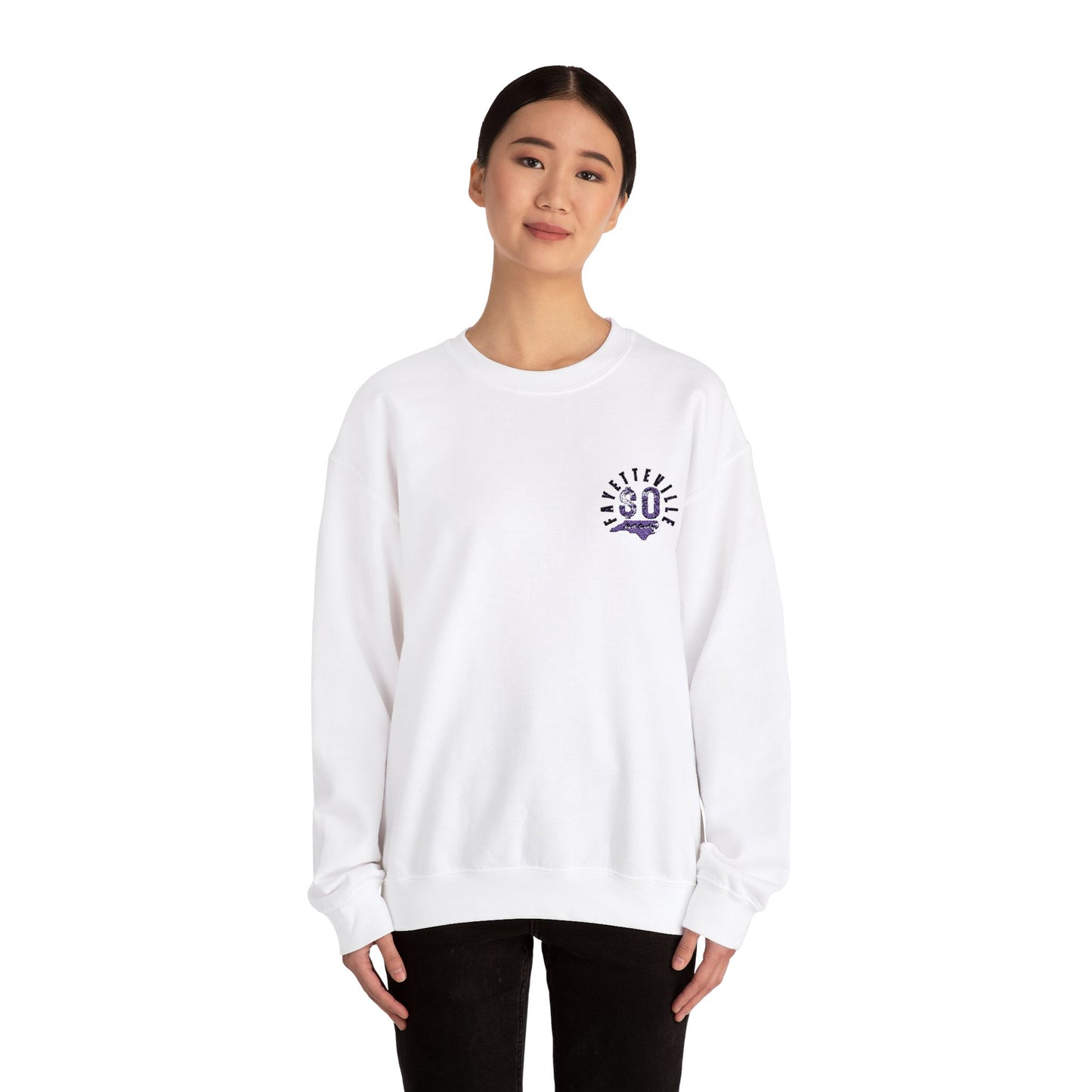$o F@yetteVILLE Gratitude Crewneck Sweatshirt for Comfort and Style