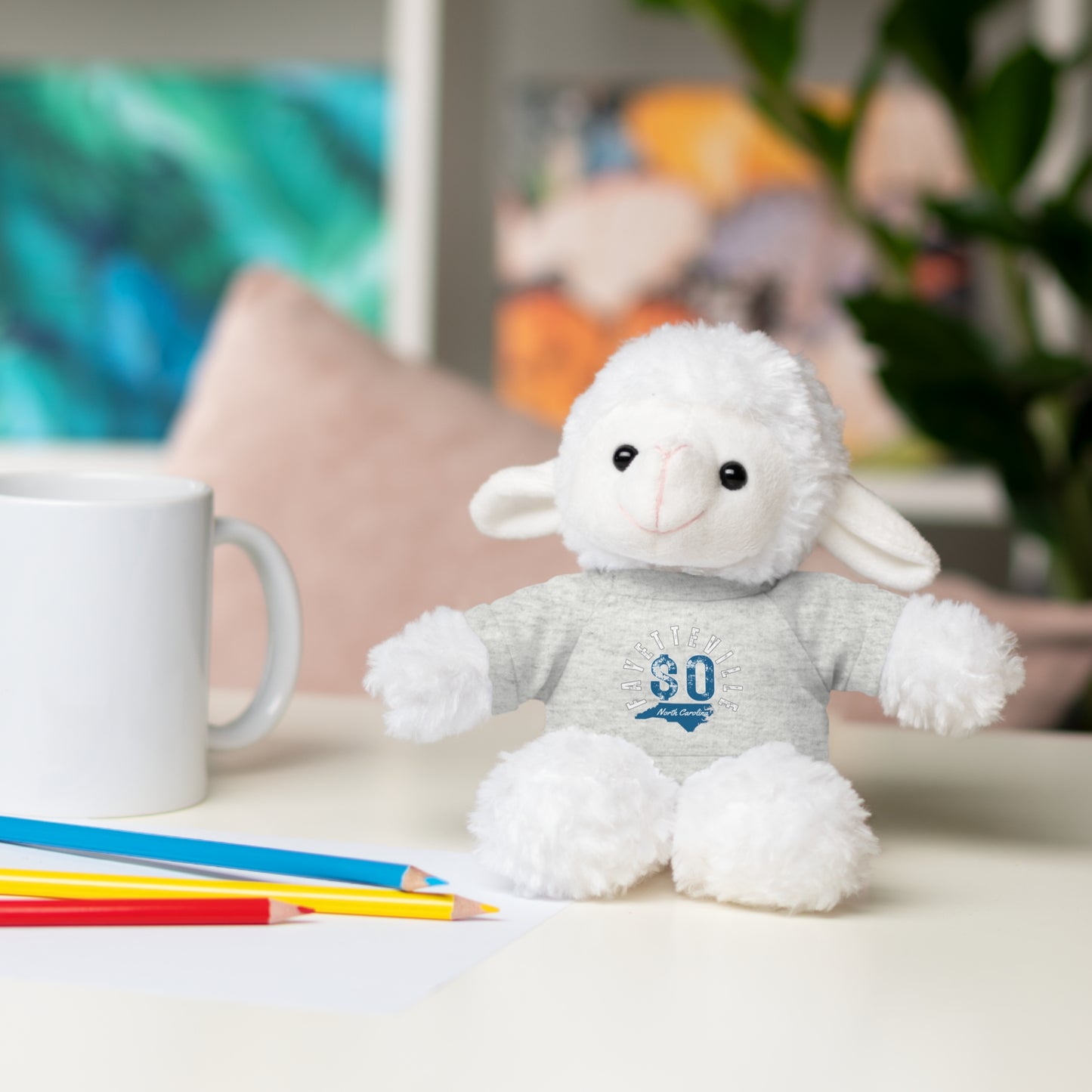 $o Fayetteville Personalized Stuffed Bear with T-Shirt – Perfect Gift for Kids and Celebrations