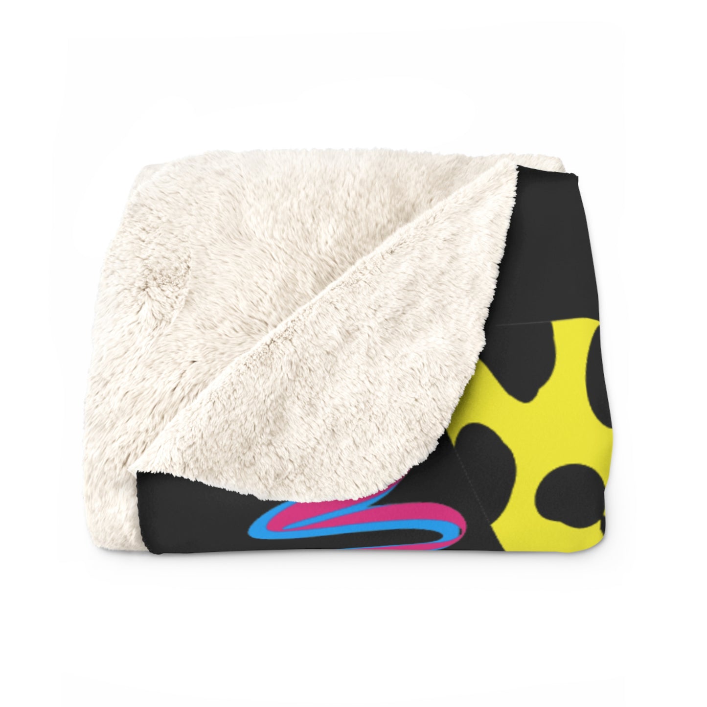 $o Fayetteville Neon Sherpa Fleece Blanket - Cozy & Stylish Home Decor