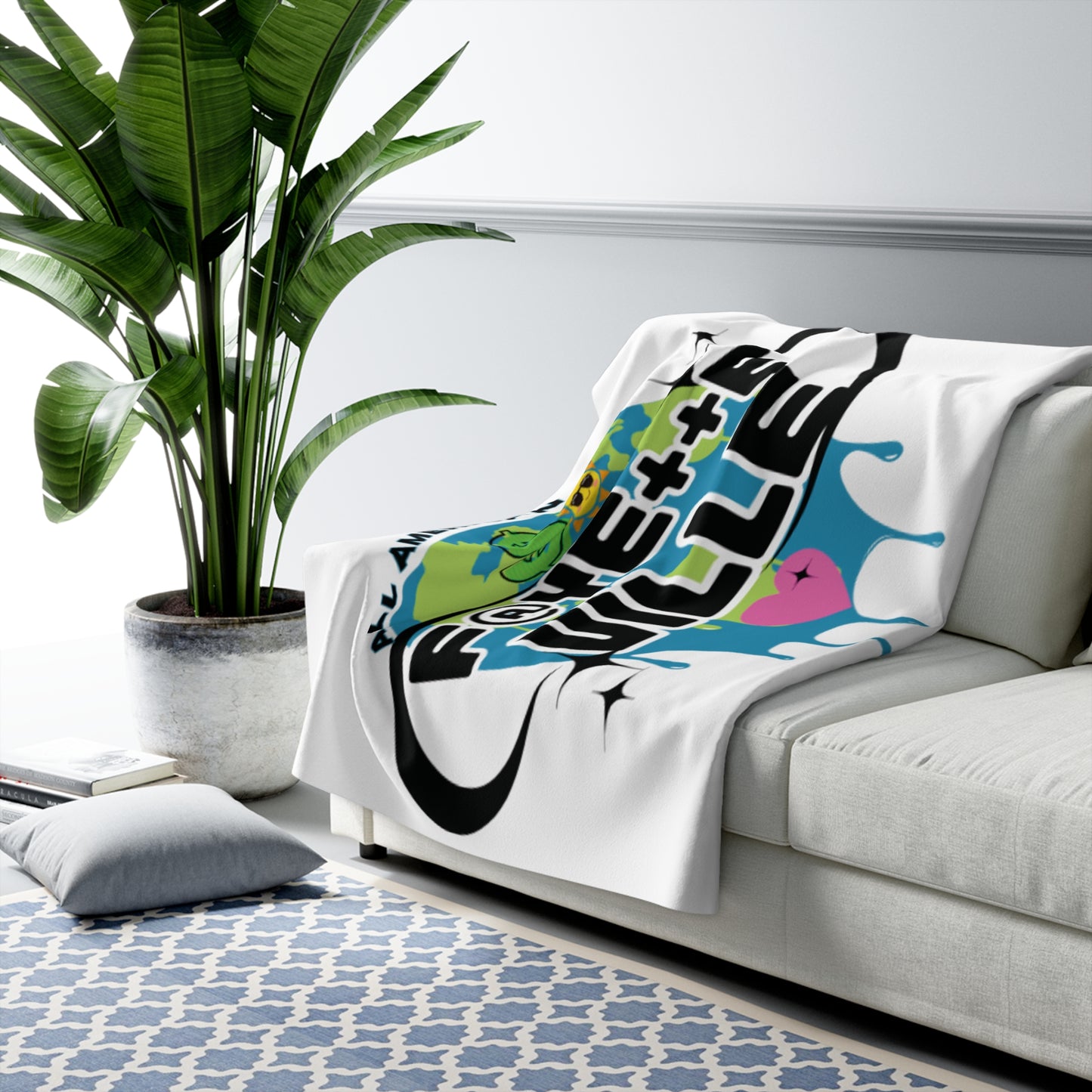 $o Fayetteville Sherpa Fleece Blanket - Cozy All-American City Design