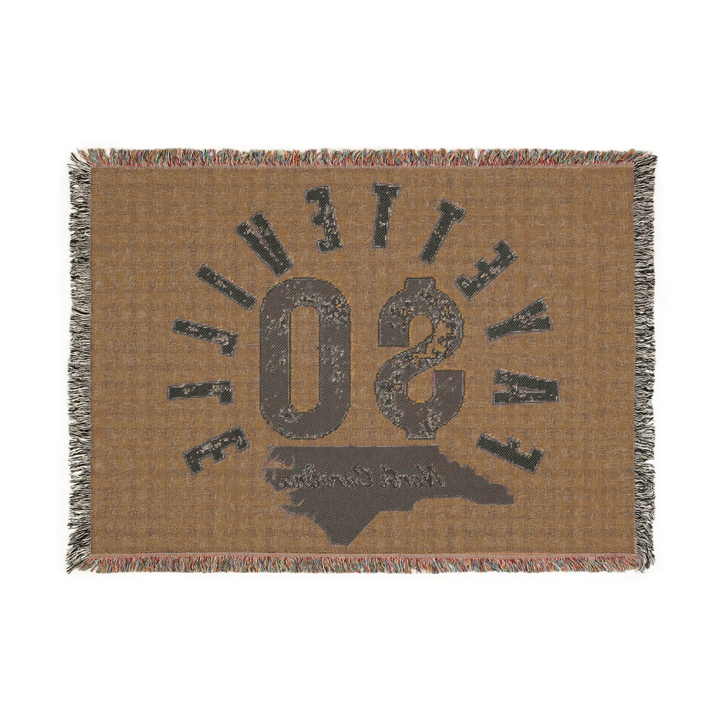 $o Fayetteville North Carolina Woven Blanket - Cozy Home Decor for North Carolinians