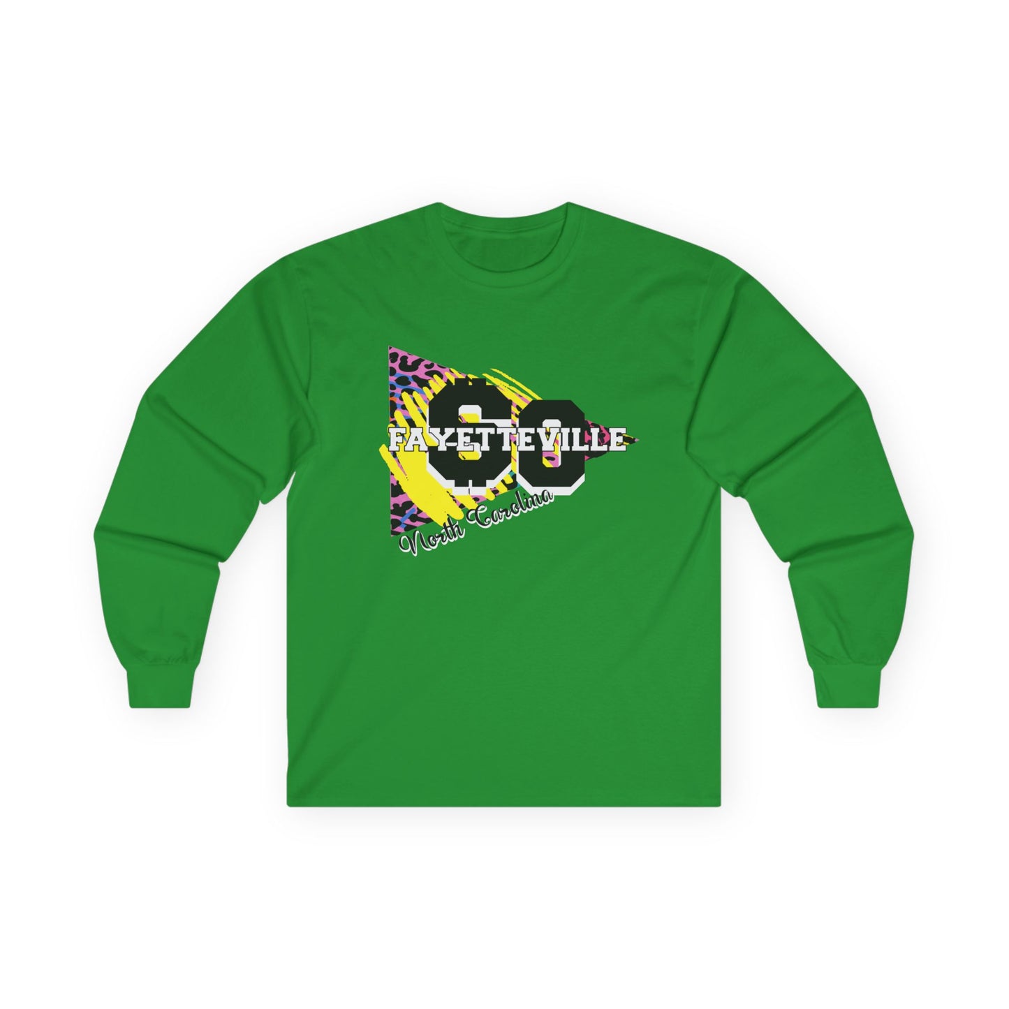$o Fayetteville retro Graphic Long Sleeve Tee – Unisex Cotton Shirt for Everyday Style