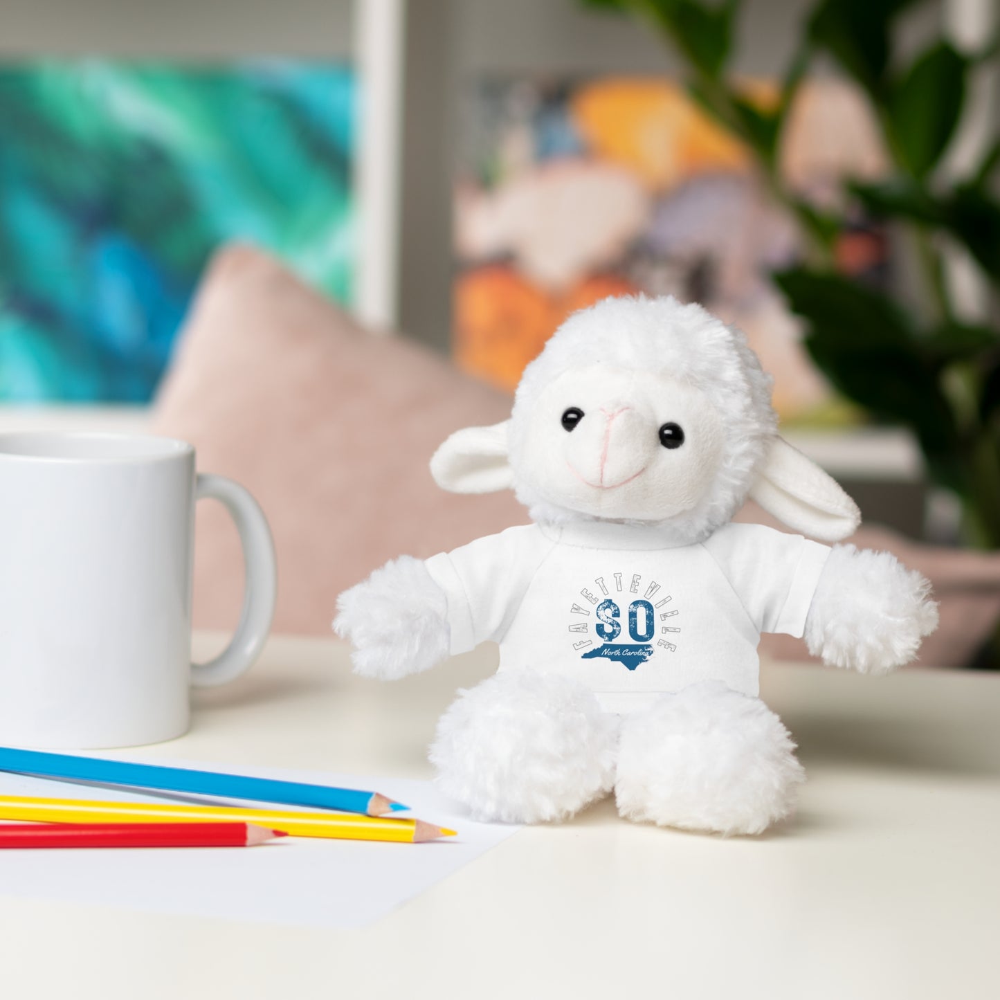 $o Fayetteville Personalized Stuffed Bear with T-Shirt – Perfect Gift for Kids and Celebrations