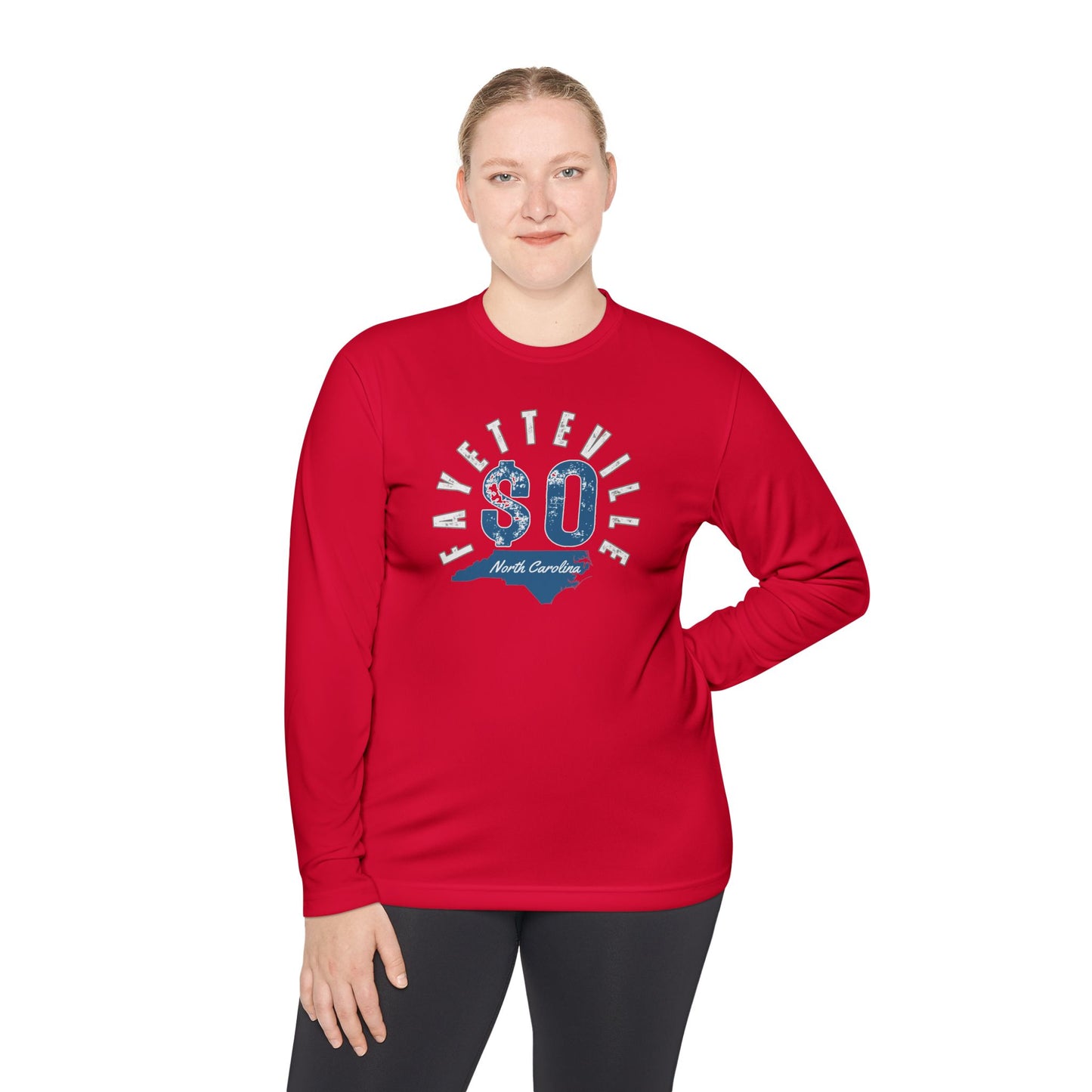 Fayetteville NC Long Sleeve Tee - Unisex Lightweight Graphic Shirt