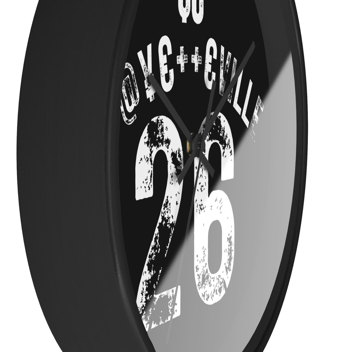Funky Urban Wall Clock - $0 F@#KCVILLE 26 Design