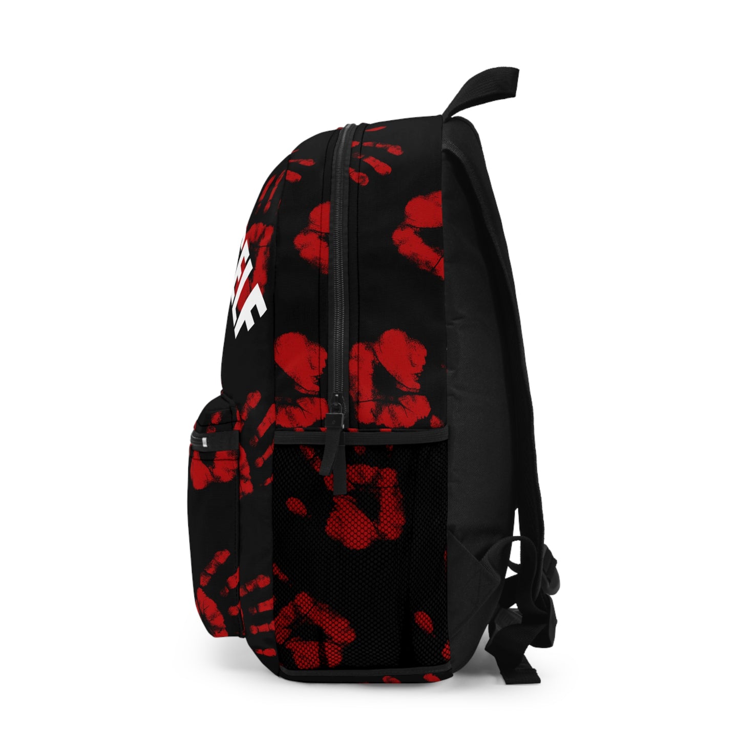 $o F@yetteVILLE Feelin' Myself Handprint Backpack - Stylish & Bold School or Travel Bag