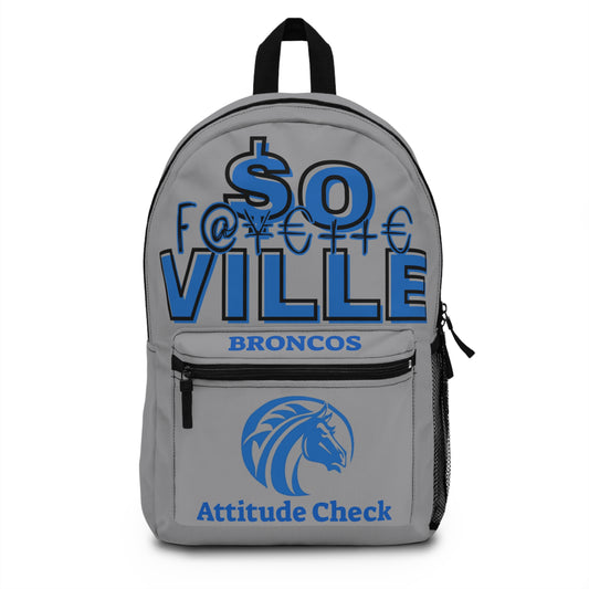Rep Your School Cool Attitude Check Backpack for Everyday Adventures