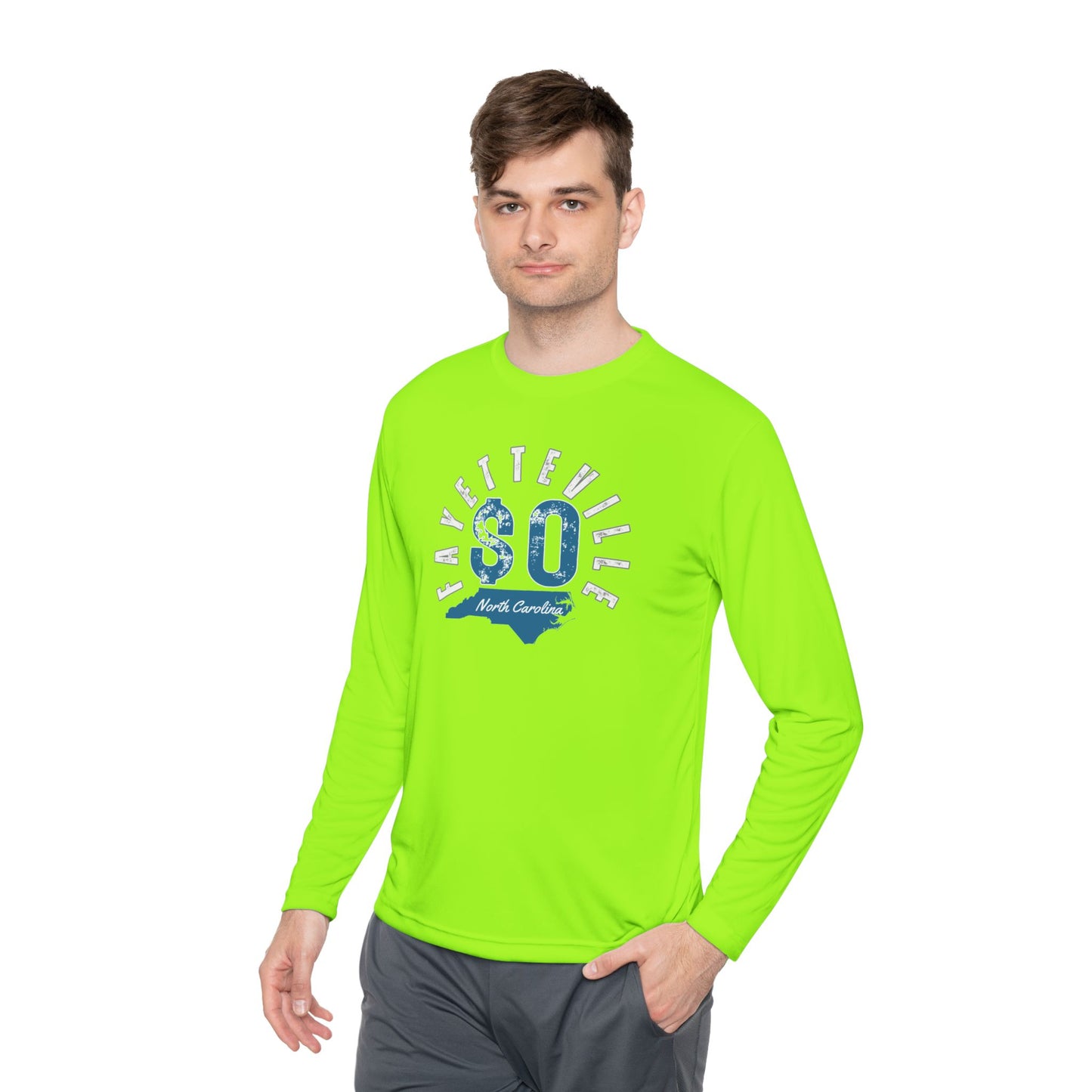 Fayetteville NC Long Sleeve Tee - Unisex Lightweight Graphic Shirt
