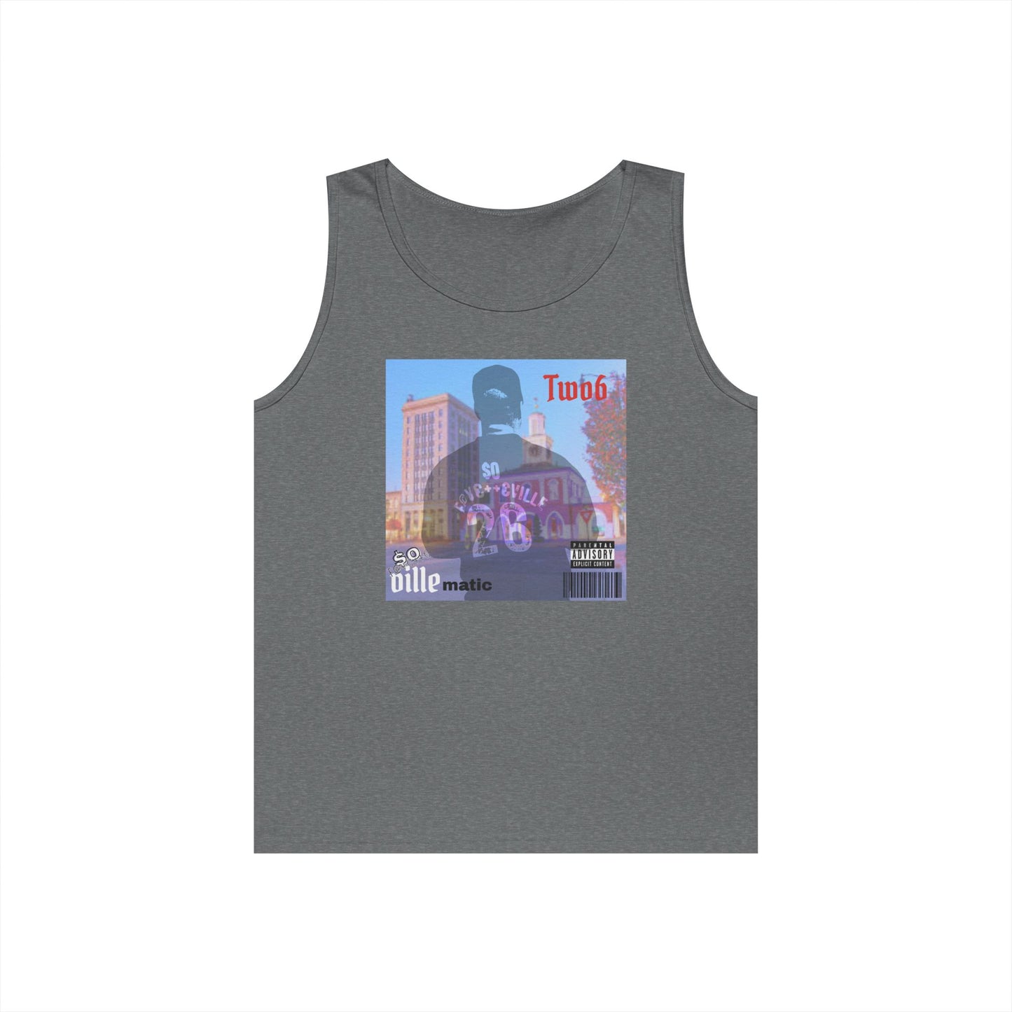 $o F@yetteVILLE Retro Urban Vibe Unisex Heavy Cotton Tank Top - Perfect for Summer Days and Music Festivals