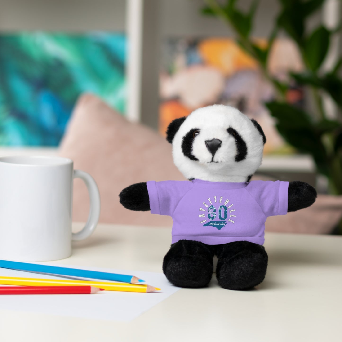 $o Fayetteville Personalized Stuffed Bear with T-Shirt – Perfect Gift for Kids and Celebrations