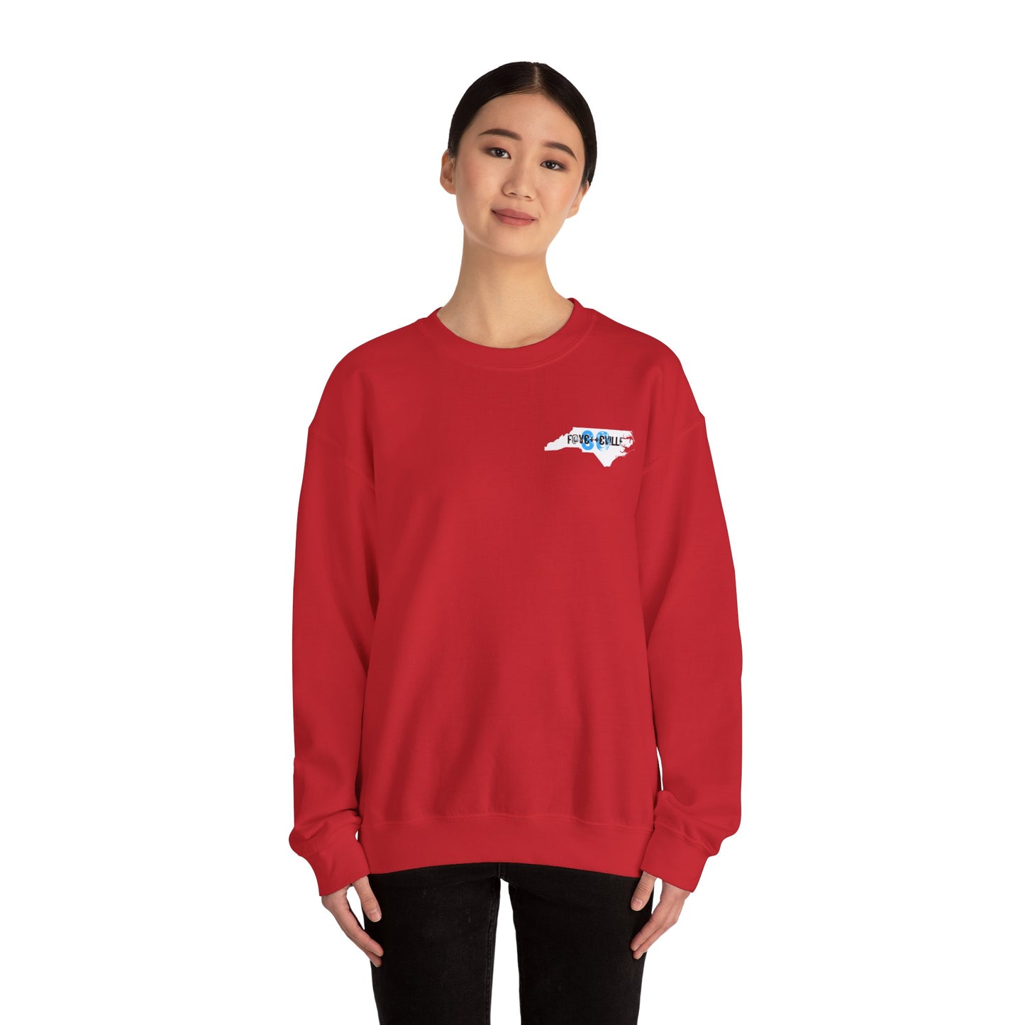 Fayetteville NC Unisex Crewneck Sweatshirt - Unique State Pride Design