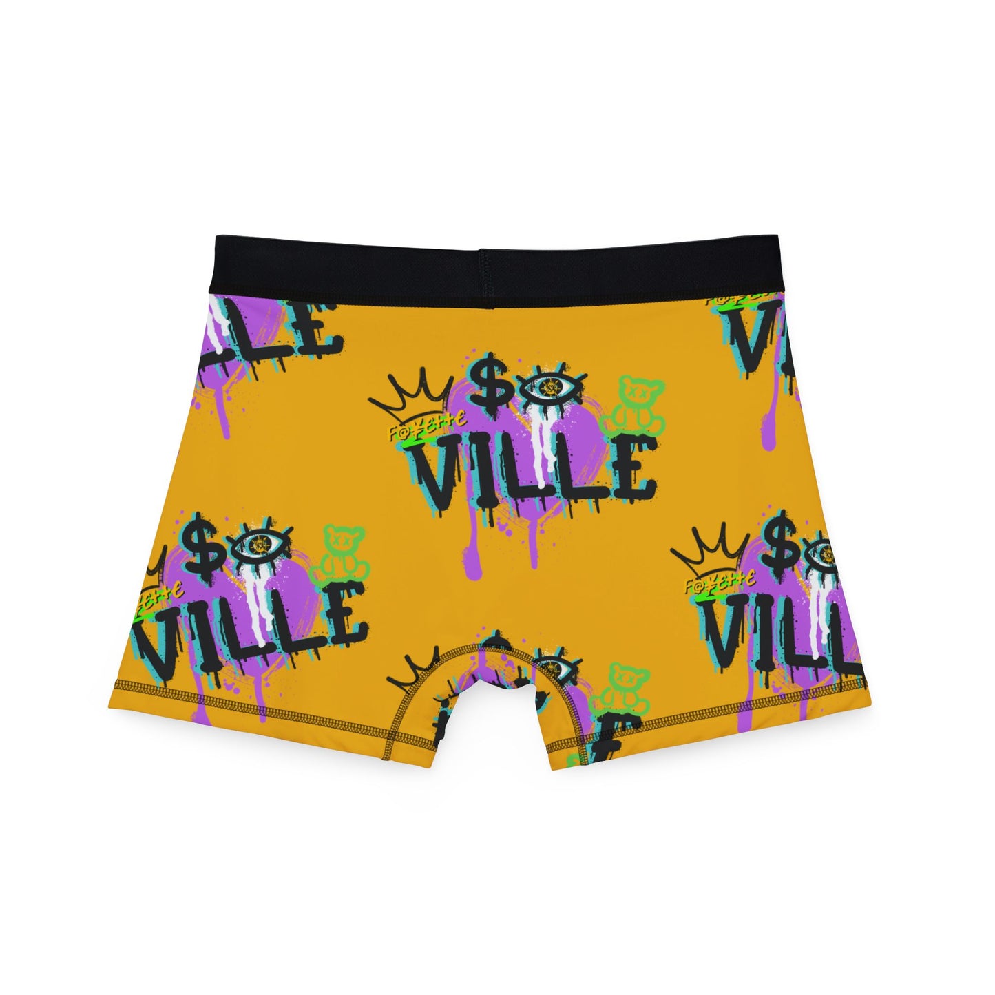 $o F@yetteVILLE Vibrant Graffiti Men's Boxers - Bold Urban Style