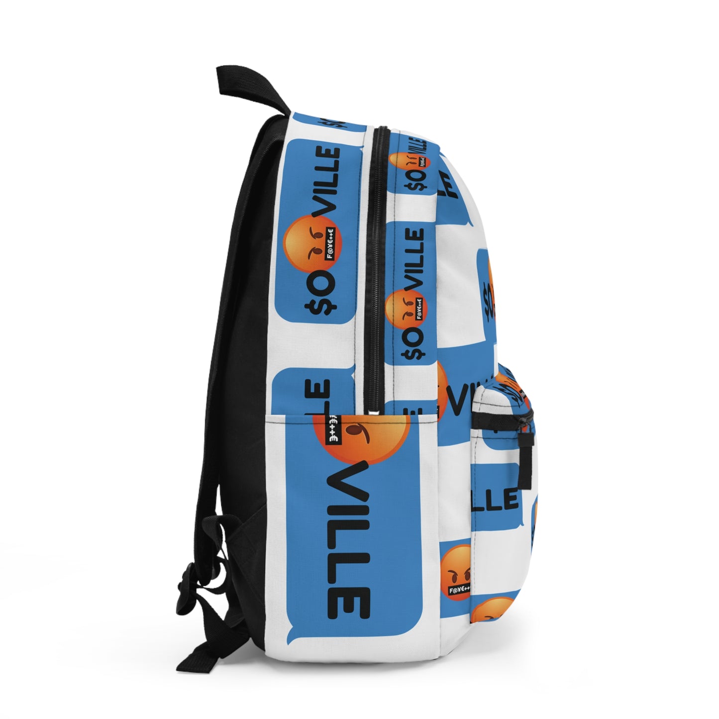 Trendy Graphic Backpack for Everyday Use - 'SO $VILLE' Design