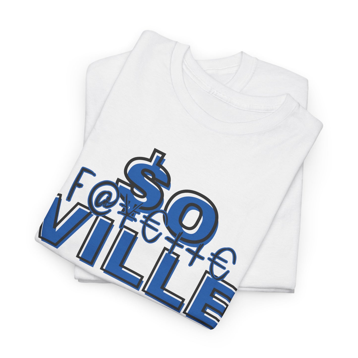 Rep Your School- (Broncos) Unisex Heavy Cotton Tee - '$O VILLE' Graphic Tee for Casual Wear