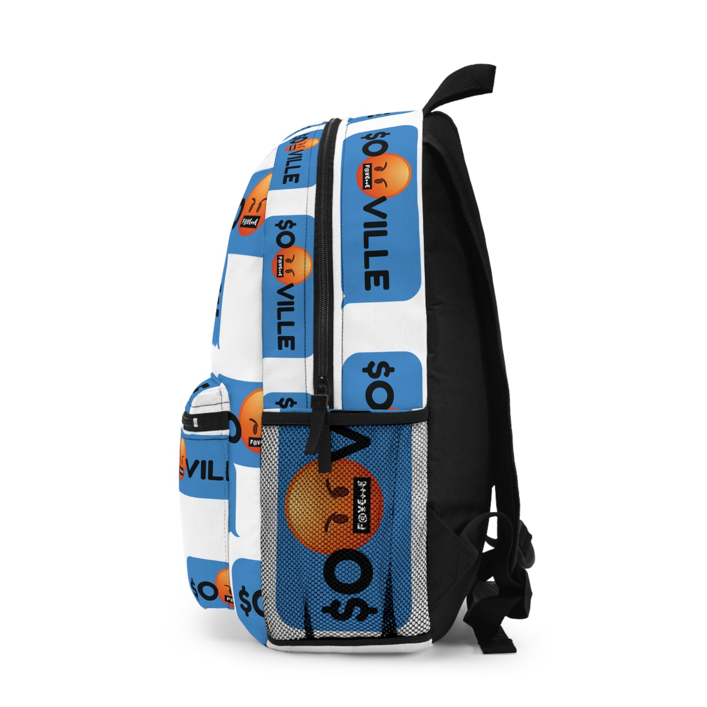 Trendy Graphic Backpack for Everyday Use - 'SO $VILLE' Design
