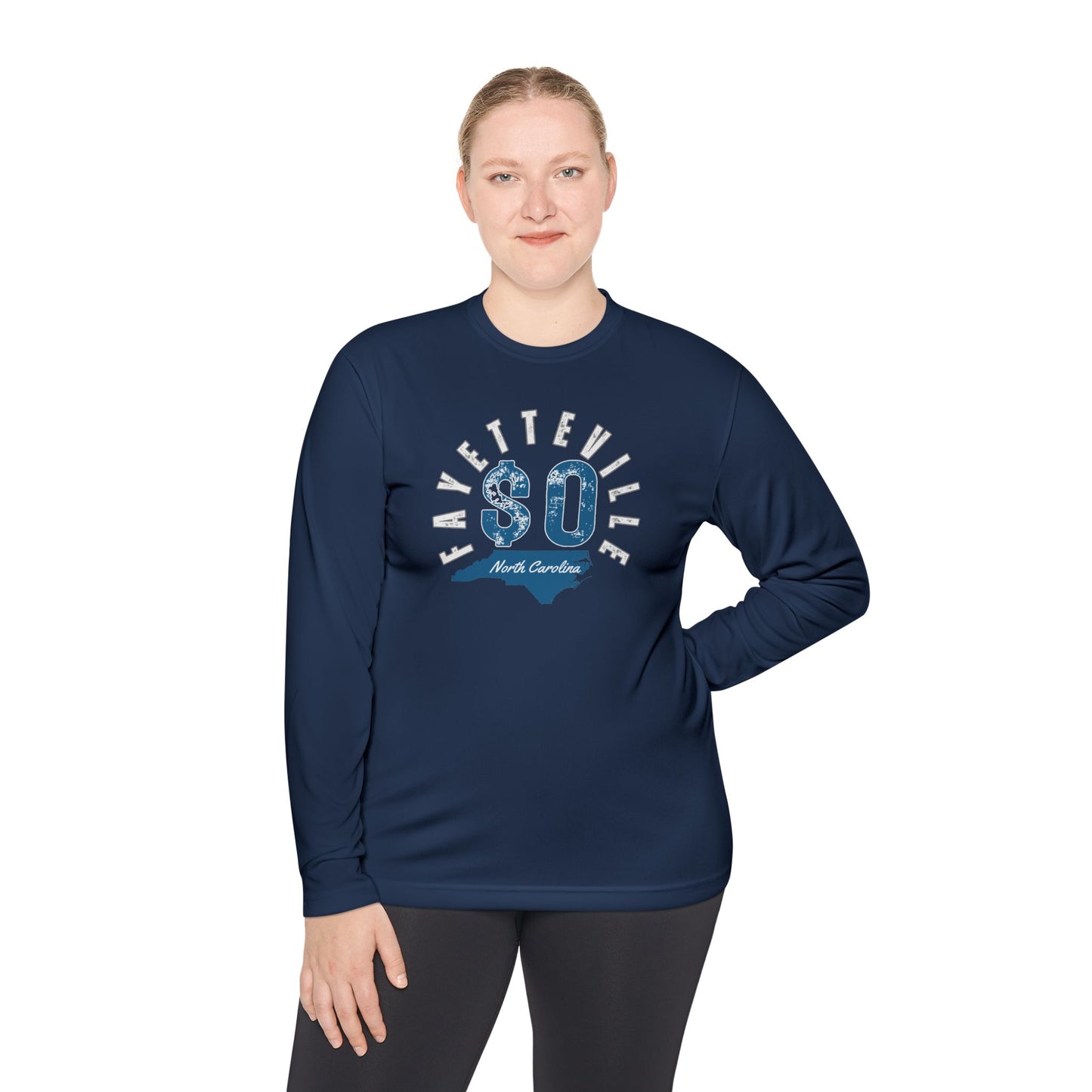 Fayetteville NC Long Sleeve Tee - Unisex Lightweight Graphic Shirt