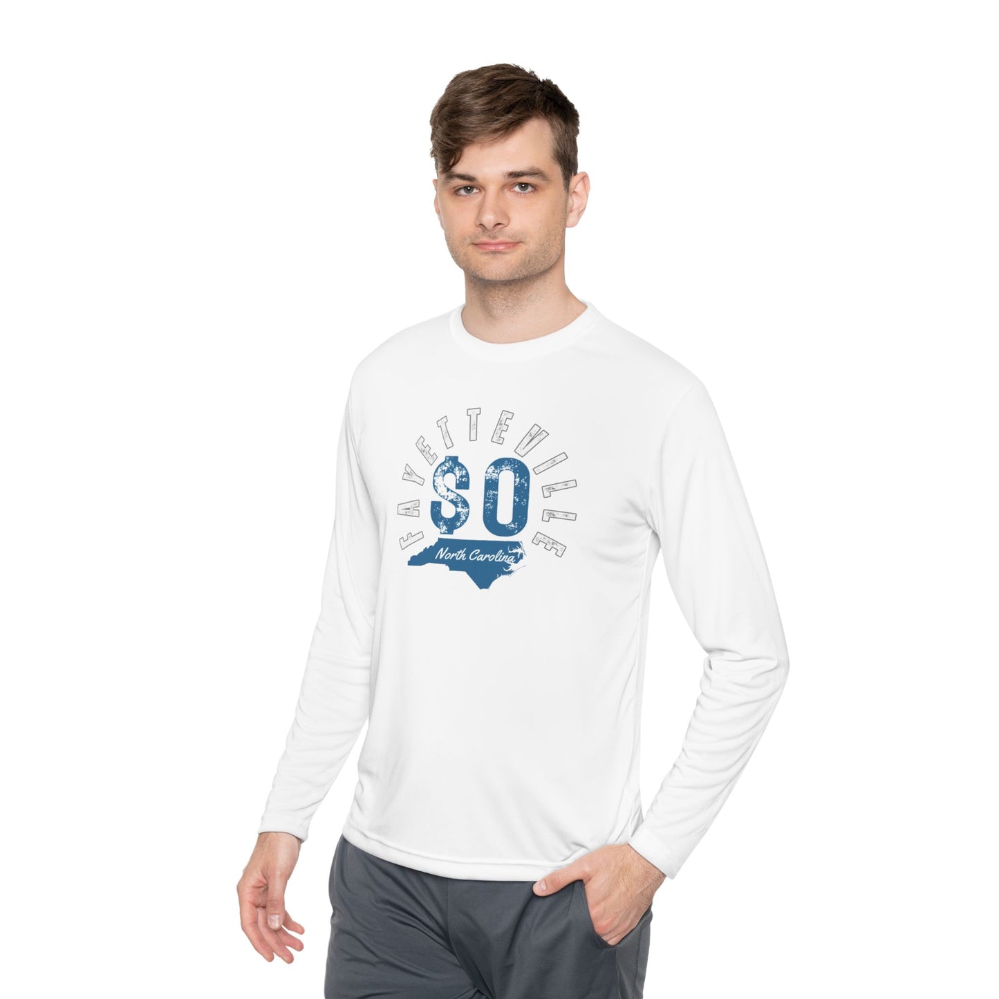 Fayetteville NC Long Sleeve Tee - Unisex Lightweight Graphic Shirt