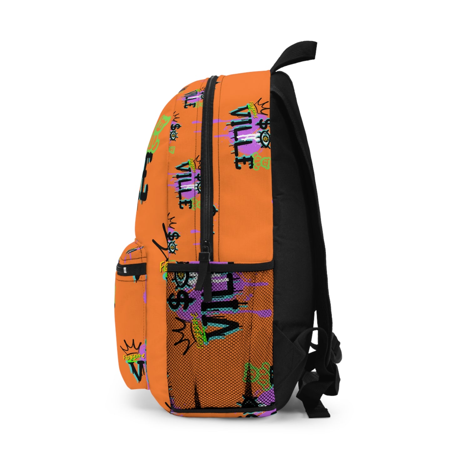 $o F@yetteville Vibrant Graffiti Backpack for Urban Trendsetters