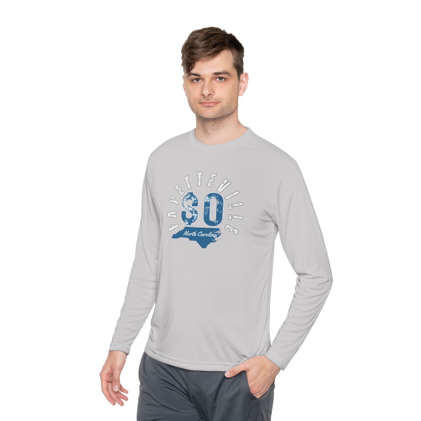 Fayetteville NC Long Sleeve Tee - Unisex Lightweight Graphic Shirt