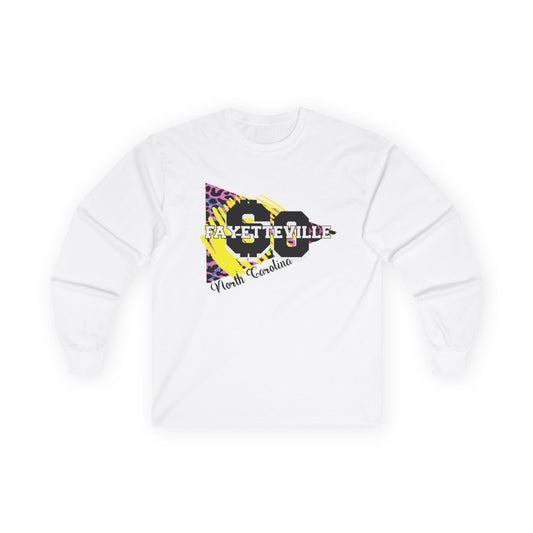 $o Fayetteville retro Graphic Long Sleeve Tee – Unisex Cotton Shirt for Everyday Style