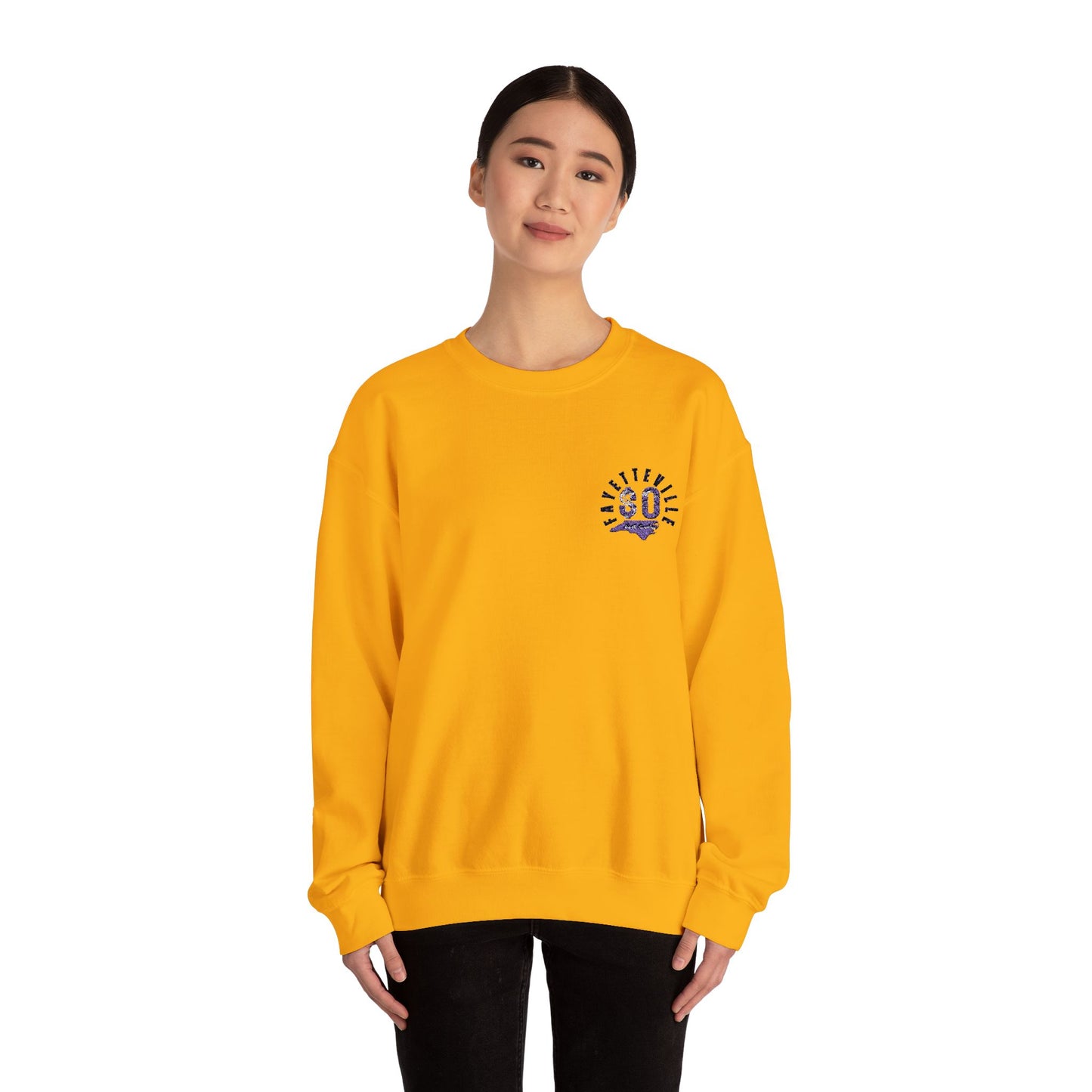 $o F@yetteVILLE Gratitude Crewneck Sweatshirt for Comfort and Style