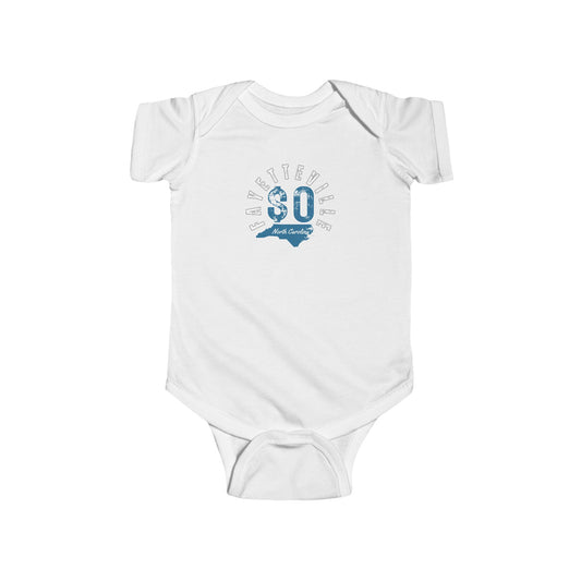 Custom Infant Bodysuit with '$0' Design - Cute Baby Gift