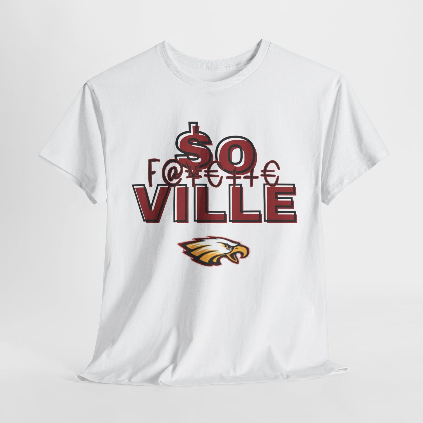 Rep Your School (Eagles) Unisex Heavy Cotton Tee with '$O VILLE' Design