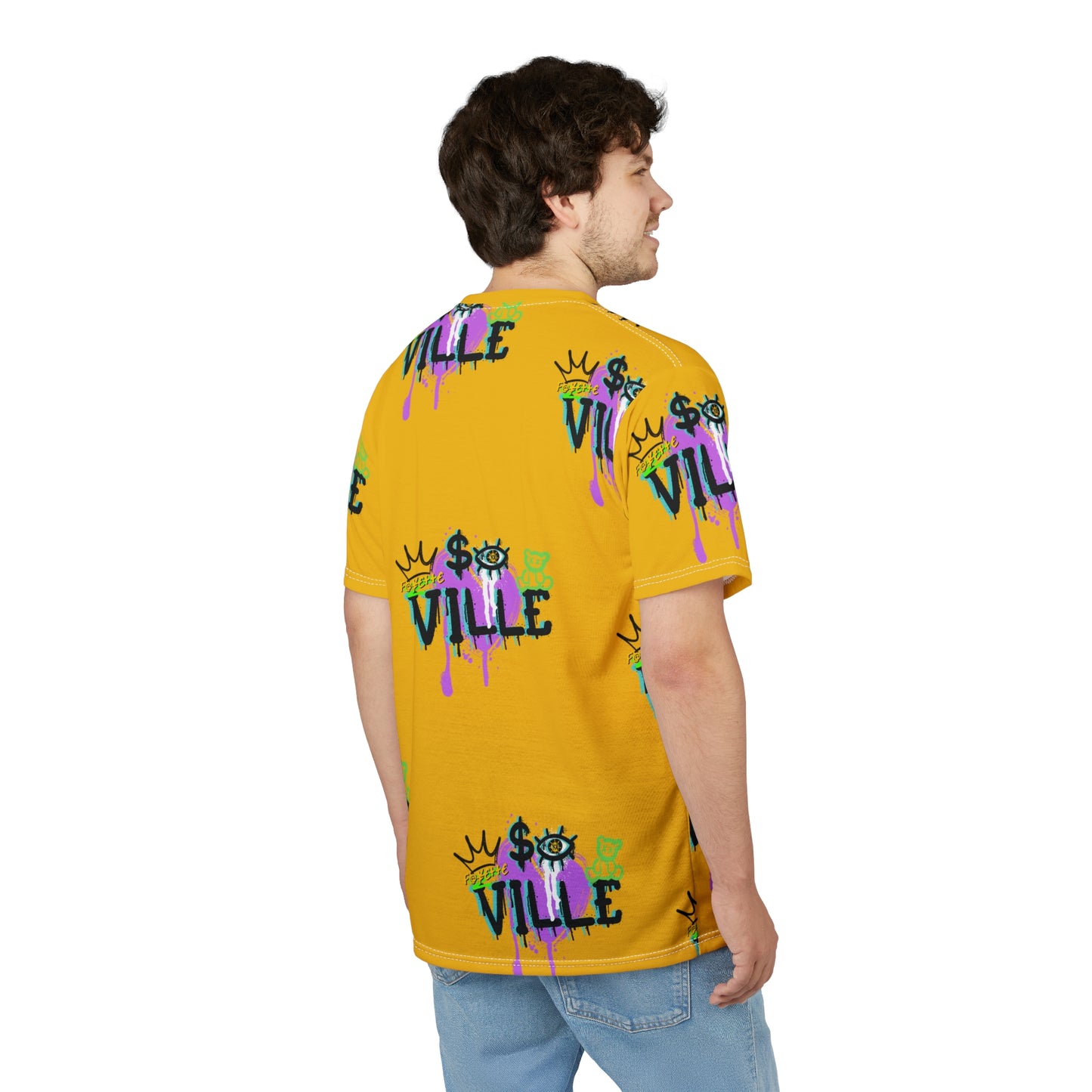 $o Fayetteville Urban Graffiti Unisex Tee - Bold Pop Art Design