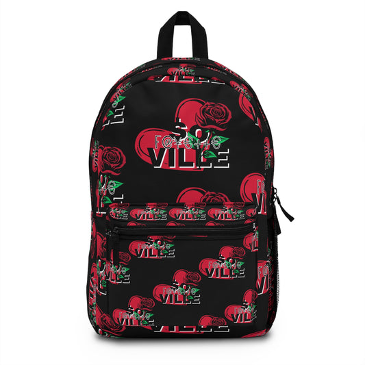Romantic Floral Backpack - Love & Roses Design