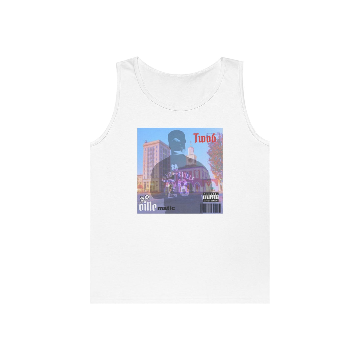 $o F@yetteVILLE Retro Urban Vibe Unisex Heavy Cotton Tank Top - Perfect for Summer Days and Music Festivals