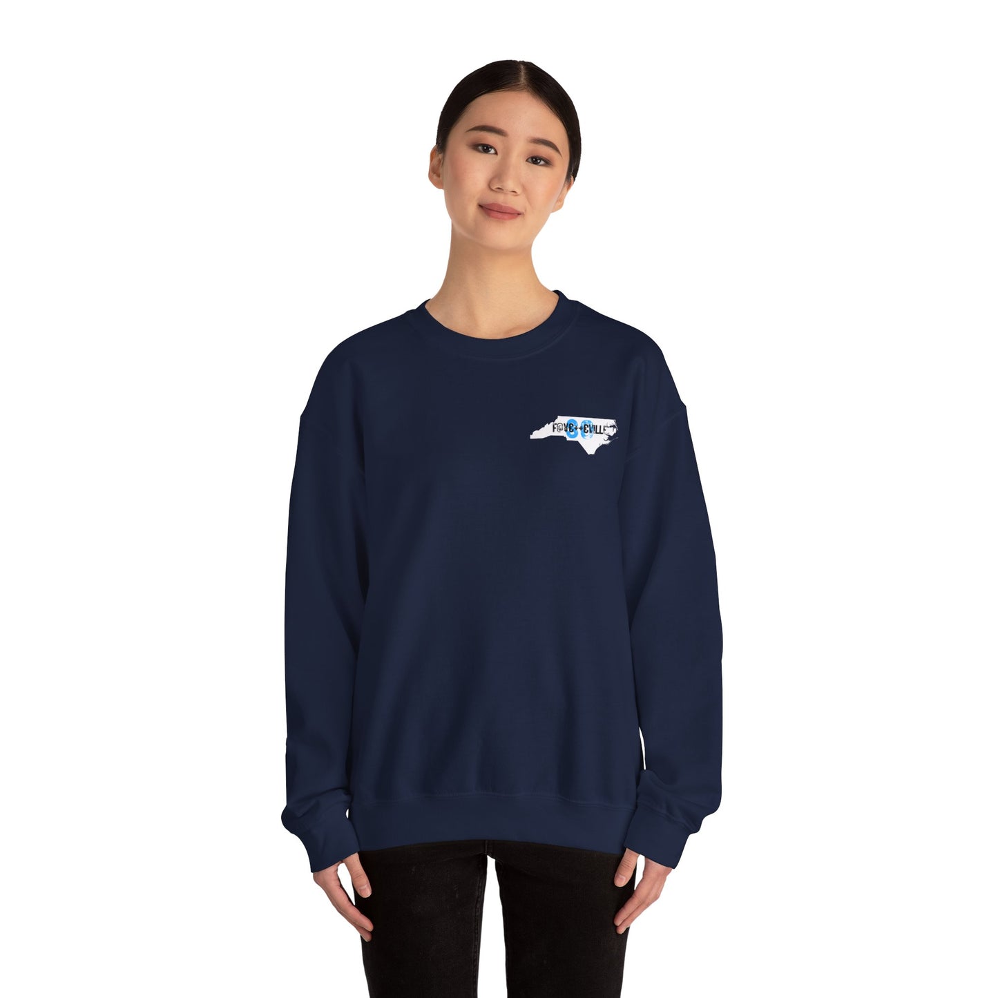 Fayetteville NC Unisex Crewneck Sweatshirt - Unique State Pride Design