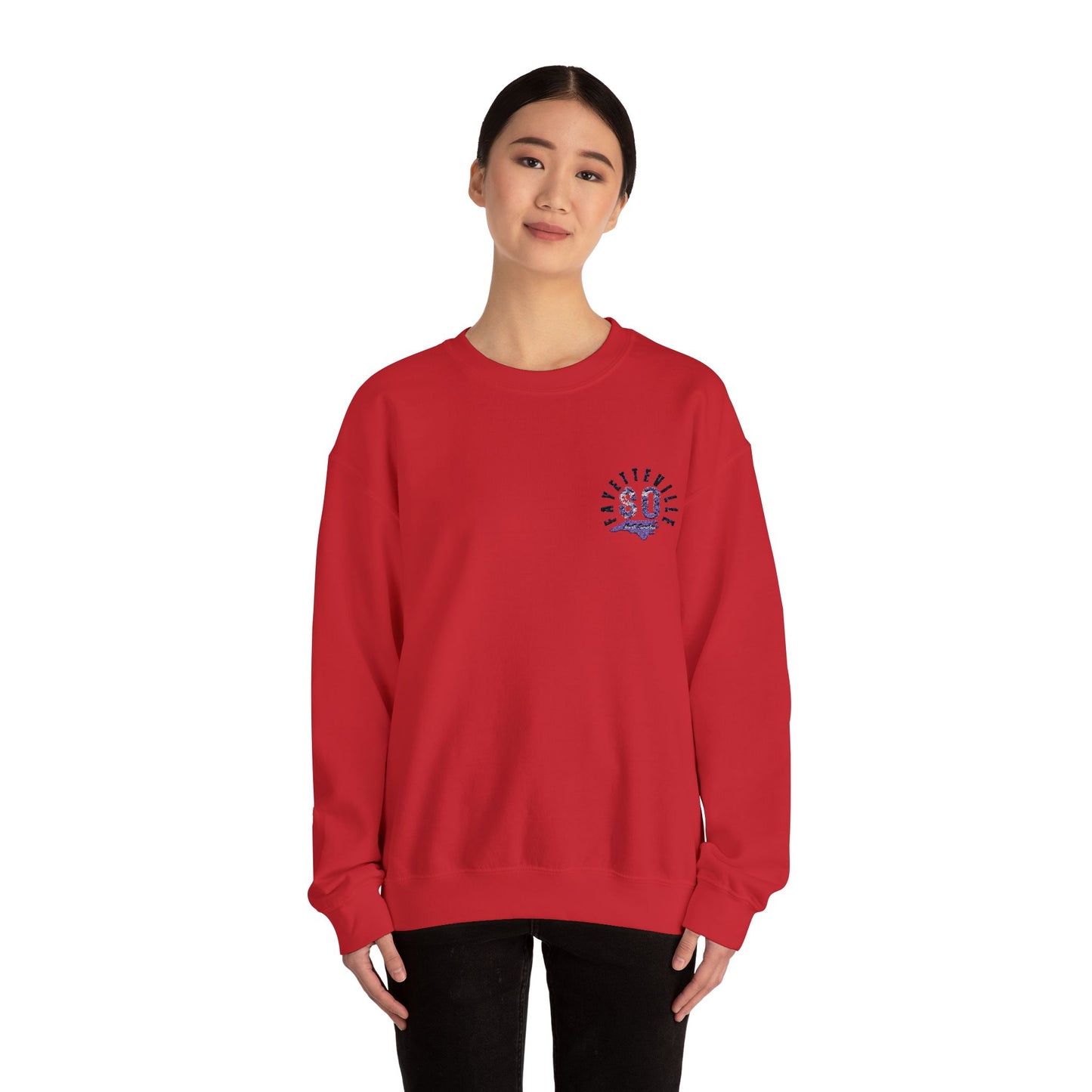 $o F@yetteVILLE Gratitude Crewneck Sweatshirt for Comfort and Style
