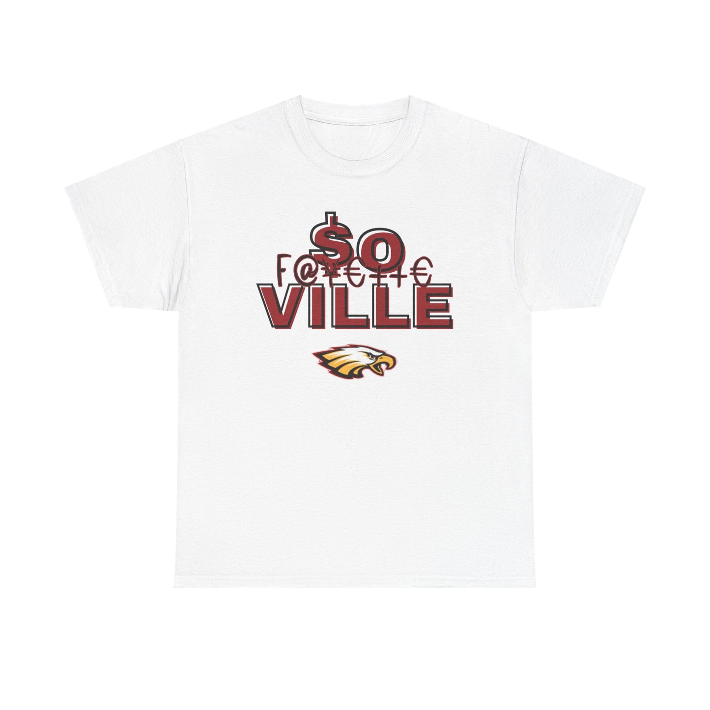 Rep Your School (Eagles) Unisex Heavy Cotton Tee with '$O VILLE' Design